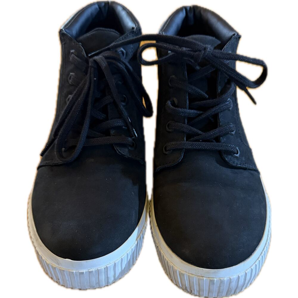 Timberland Womens 8.5 Chukka Sneaker Boots Black Lace Up Ankle High Top